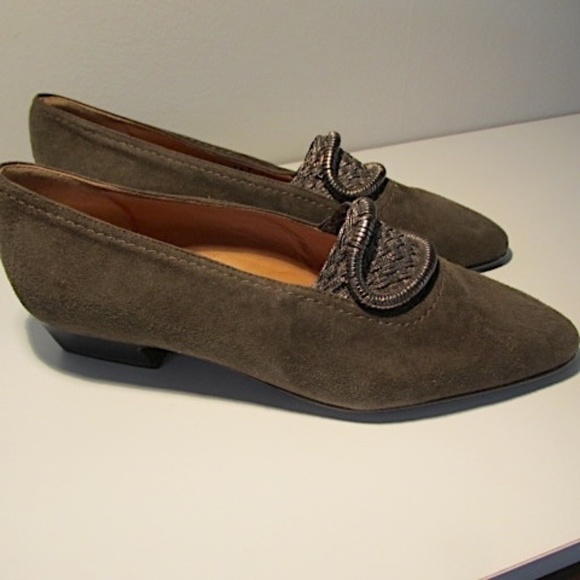 CasaDei Vintage Embellished Loafers, Size 6 - Picture 3 of 8